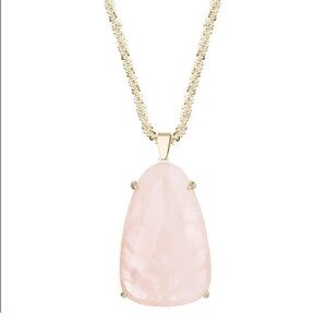 Kendra Scott Retired Rose Quartz Sandra Necklace